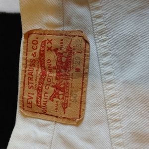 Levi's 501's 29x32 white